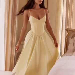 BabyBoo Yellow Mariella Midi Dress - Medium